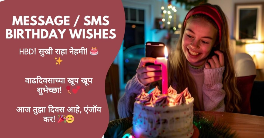 Birthday SMS & Text Messages in Marathi