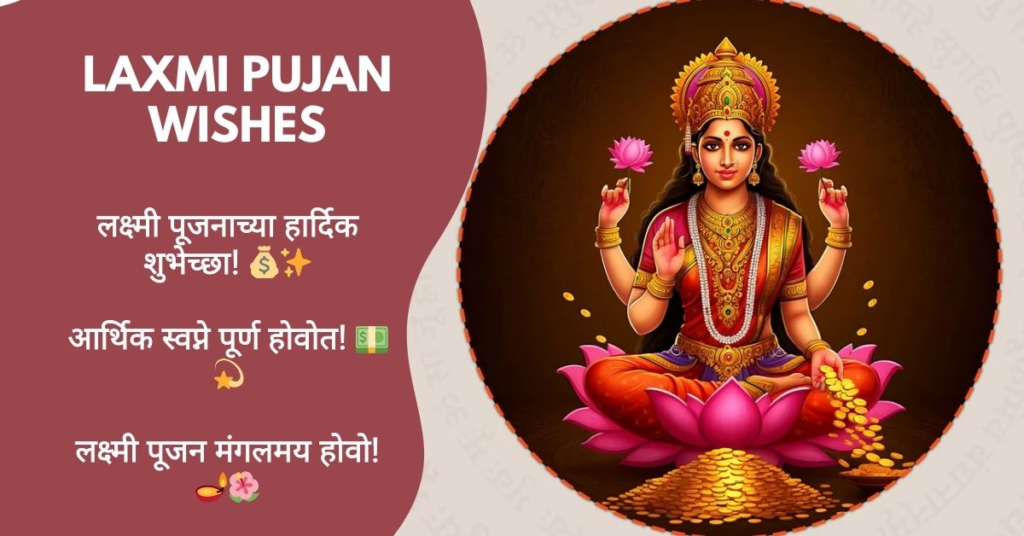 Laxmi Pujan Wishes in Marathi