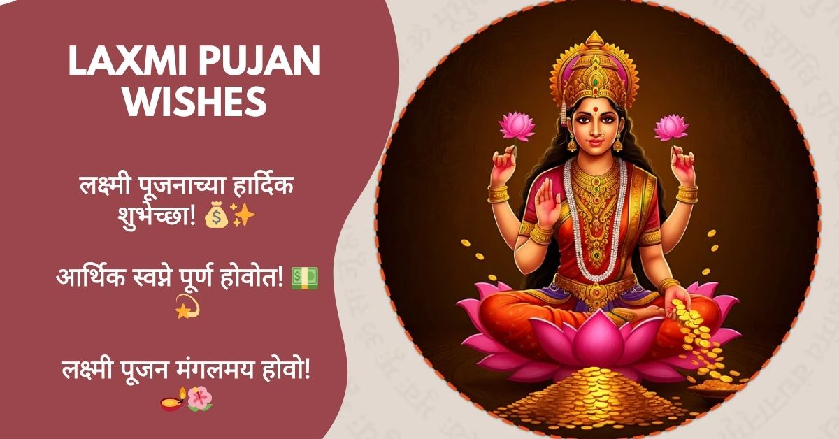 Laxmi Pujan Wishes in Marathi