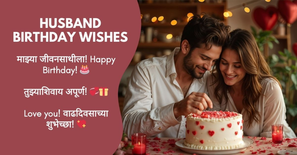 Birthday Wishes for Husband in Marathi