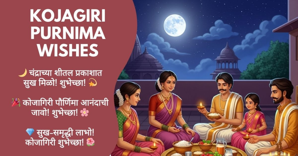 Kojagiri Purnima Wishes